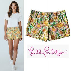 Lilly Pulitzer Daffodil Shorts Bright Cheery Size 2